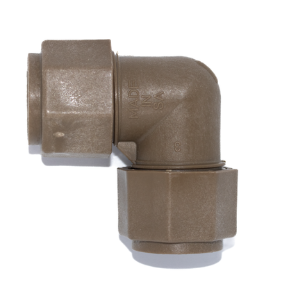 Precision Unitwist compression x compression elbow for plumbing projects and home renovations.