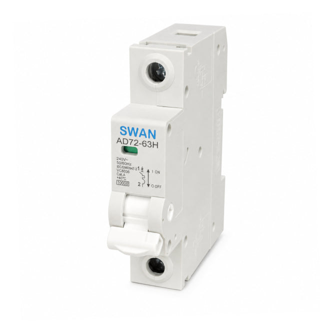 Swan Electric 1P 10kA C-curve MCB circuit breaker