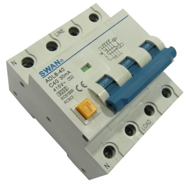 Swan Electric 3P+N earth leakage device