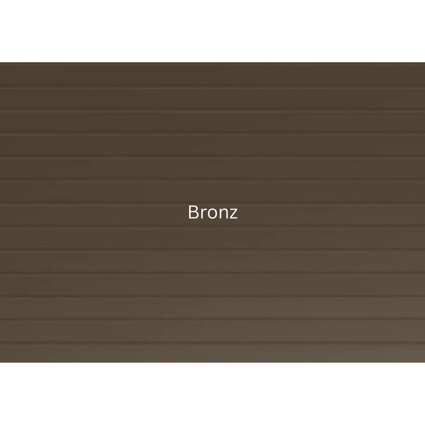 Aluminium sectional garage door with modern fluted panel design, corrosion resistant aluminium construction available in standard and caravan profiles - Bronz Colour