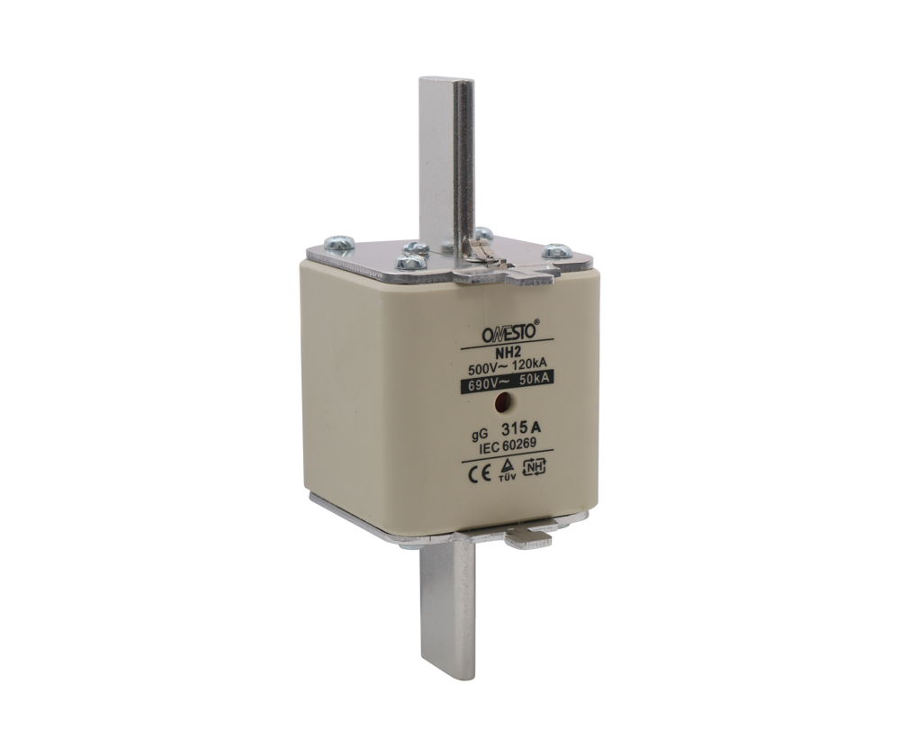 NH fuse link 10A to 630A general protection fuse double indicator industrial fuse