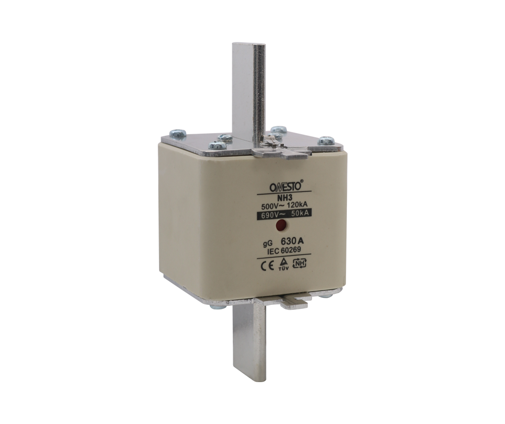 NH fuse link 10A to 630A general protection fuse double indicator industrial fuse