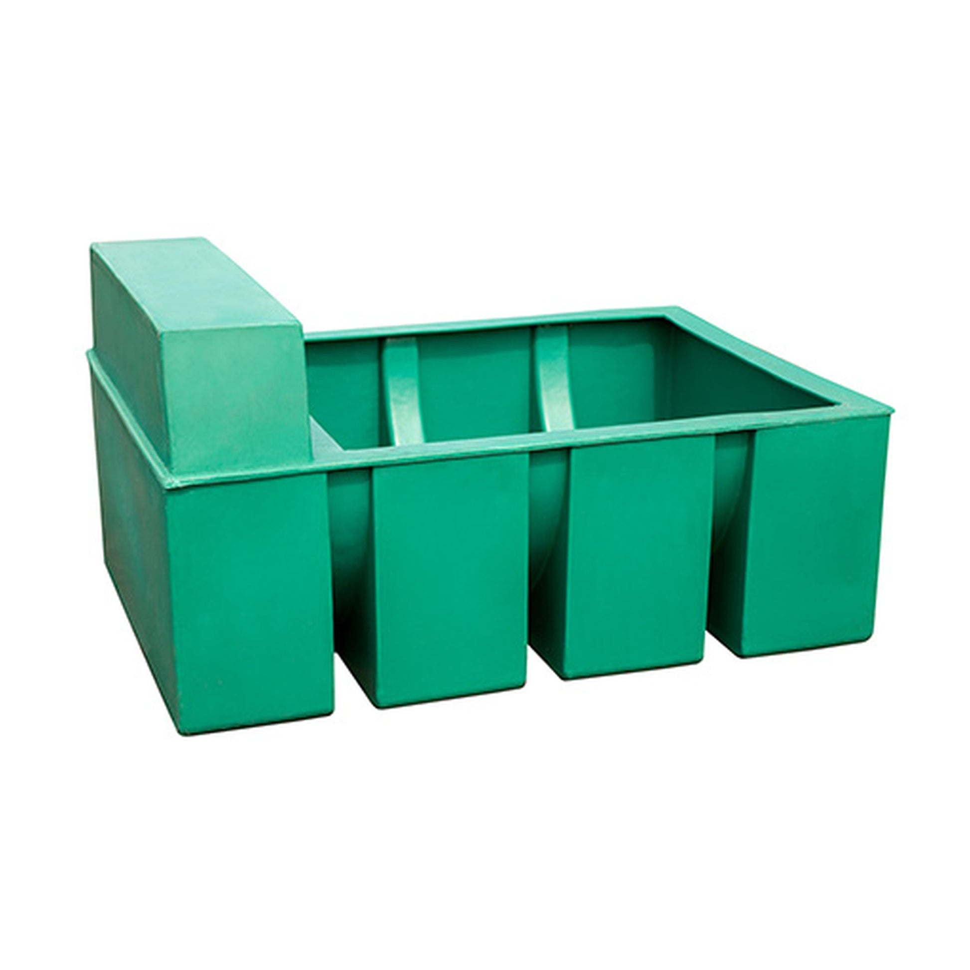 KRM 260l LDPE livestock water trough green – farm and paddock watering