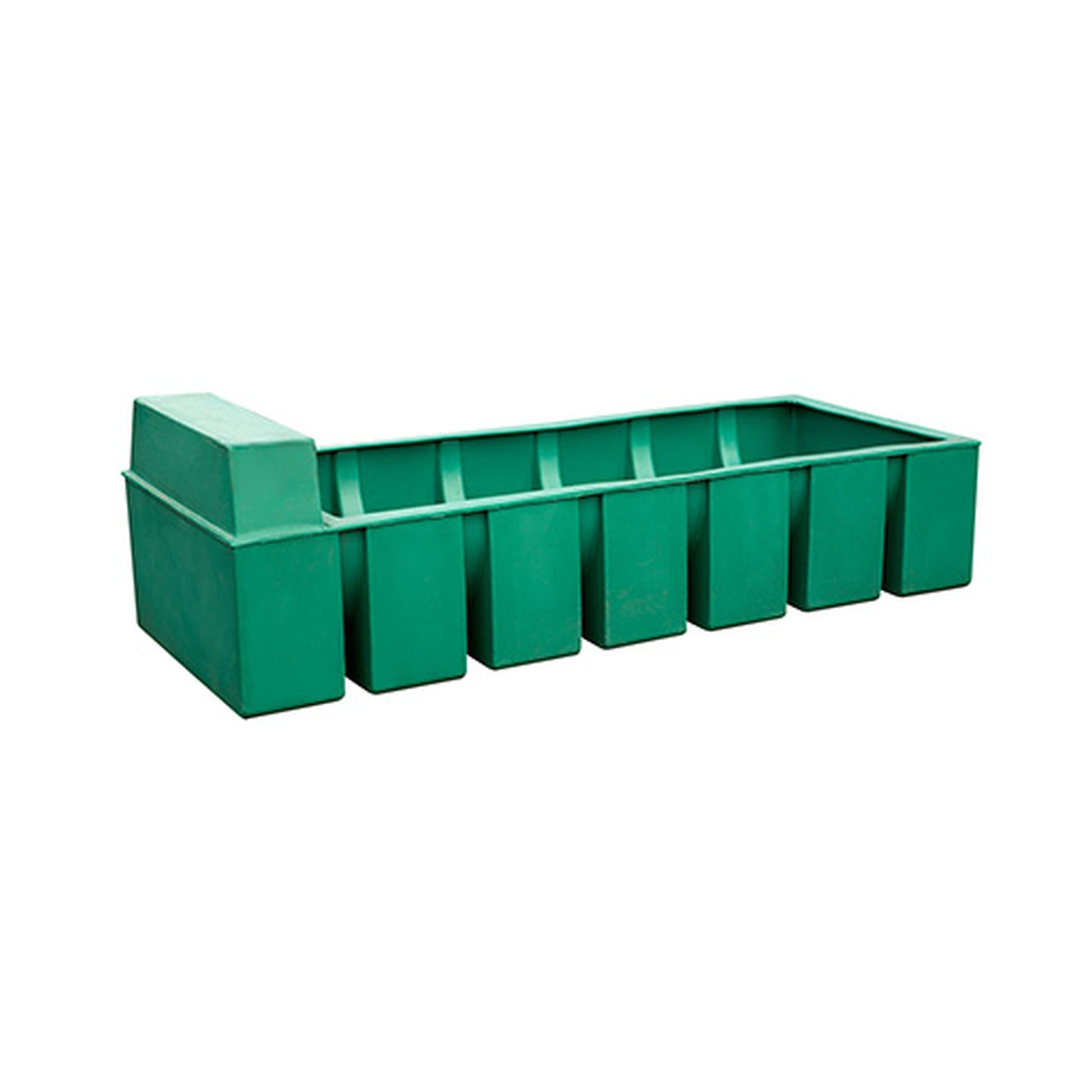 KRM 500l LDPE livestock water trough green – agricultural water supply