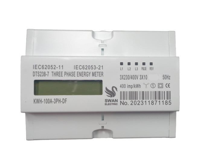 Swan Electric KWh Meter 100A 3P Digital Face