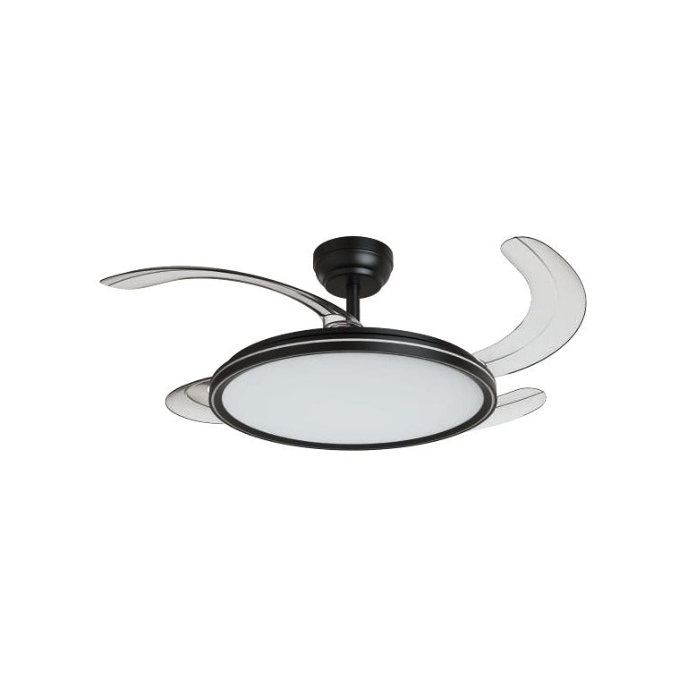 O-lite Aura Slim Retractable Ceiling Fan – 42", 3CCT Dimmable LED, 230V