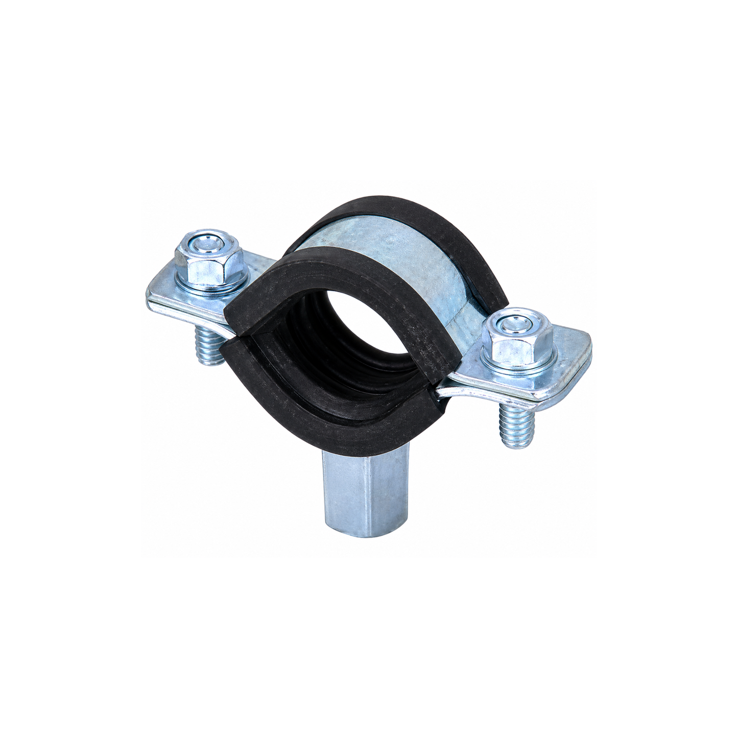 Sikla pipe clamp with rubber lining for plumbing and pipe support