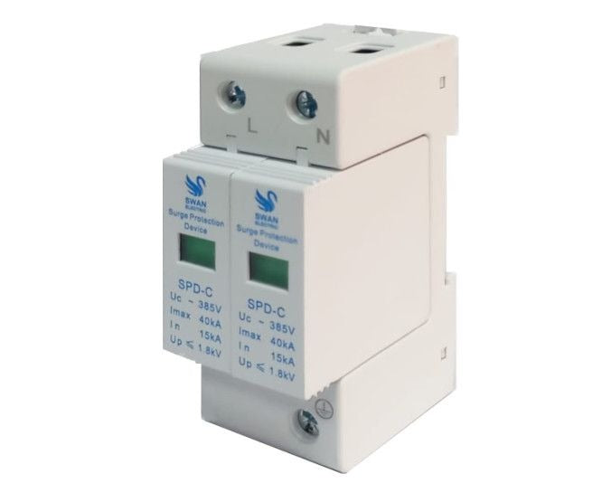Swan Electric Surge Protection Device 15kA-40kA 2P 385V Class C