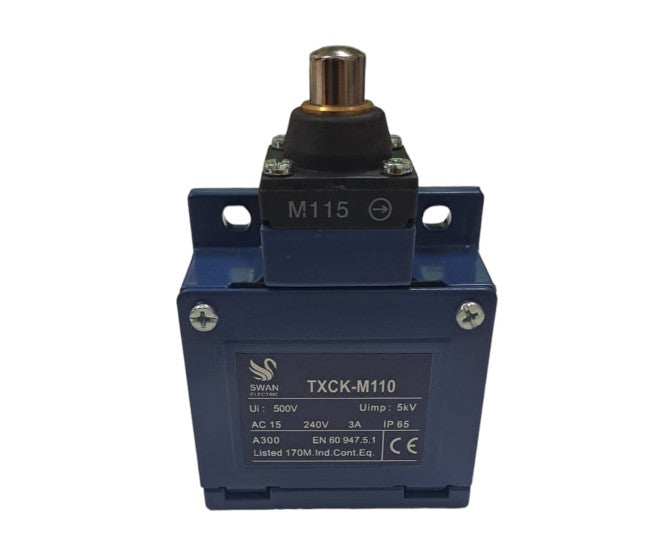 Swan Electric Limit Switch-Metal End Plunger 1N/C+1N/O